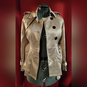 Twenty one mini trench coat with cinched belted waist